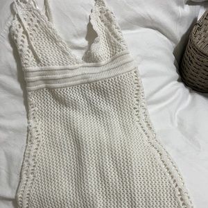 S Crochet Beach coverup